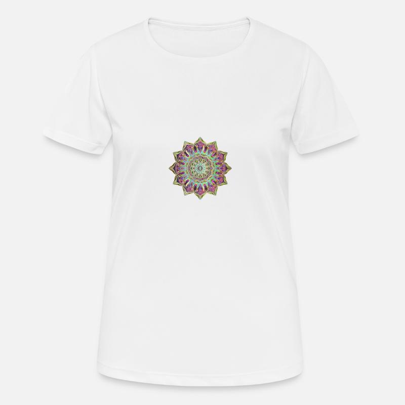 Mandala Psychedelic - Women's Breathable T-Shirt - white