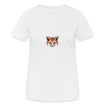 Comic Fuchskopf - Frauen T-Shirt atmungsaktiv - Weiß - Vorne - AI Model Female 172 dark (172cm)