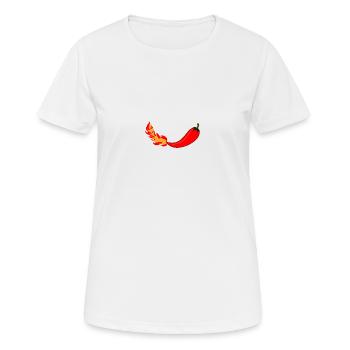 Chaud comme frisquet - T-shirt respirant Femme - blanc - Devant - AI Model Female 172 dark (172cm)