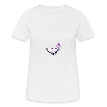 Whale galaxy - Women's Breathable T-Shirt - white - Front - AI Model Female 172 dark (172cm)