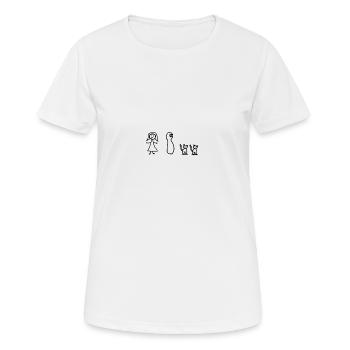 PurrfectFamily - Frauen T-Shirt atmungsaktiv - Weiß - Vorne - AI Model Female 172 dark (172cm)