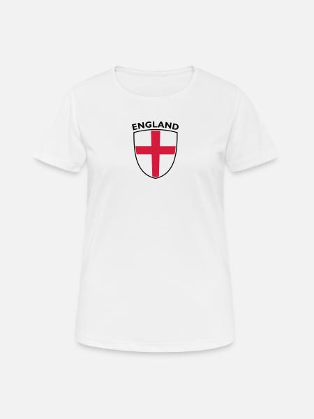 SHIELD ENGLAND ST GEORGES CROSS - Women's Breathable T-Shirt - white
