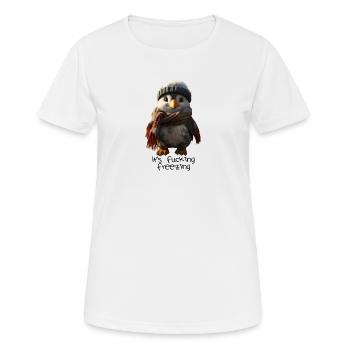 C’est de gel - T-shirt respirant Femme - blanc - Devant - AI Model Female 172 dark (172cm)