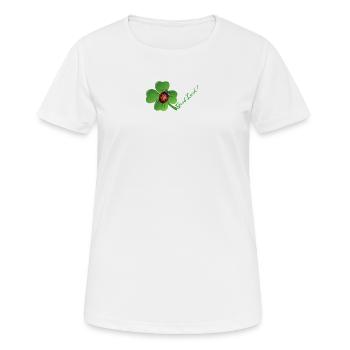 Bonne chance - T-shirt respirant Femme - blanc - Devant - AI Model Female 172 dark (172cm)