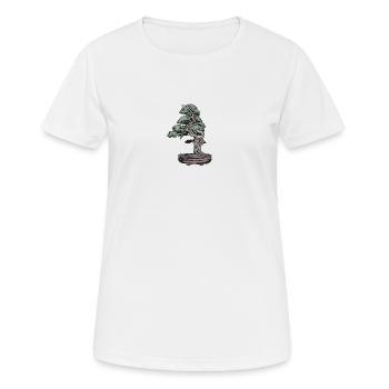Bonsai - Frauen T-Shirt atmungsaktiv - Weiß - Vorne - AI Model Female 172 dark (172cm)