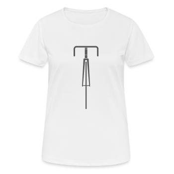 Vélos à vélo à vélo cyclisme cyclisme - T-shirt respirant Femme - blanc - Devant - AI Model Female 172 dark (172cm)