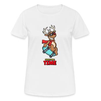 christmas time - Frauen T-Shirt atmungsaktiv - Weiß - Vorne - AI Model Female 172 dark (172cm)