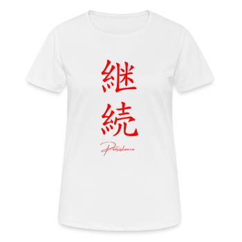 Japonais - T-shirt respirant Femme - blanc - Devant - AI Model Female 172 dark (172cm)