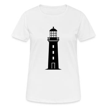 Leuchtturm - Frauen T-Shirt atmungsaktiv - Weiß - Vorne - AI Model Female 172 dark (172cm)