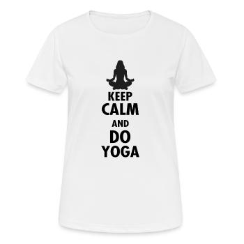 Yoga Méditation Spa Namaste - T-shirt respirant Femme - blanc - Devant - AI Model Female 172 dark (172cm)