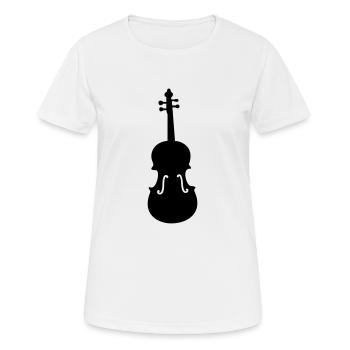 Bratsche - Frauen T-Shirt atmungsaktiv - Weiß - Vorne - AI Model Female 172 dark (172cm)