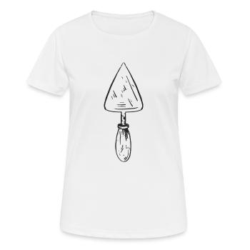 Trowel tool drawing - Women's Breathable T-Shirt - white - Front - AI Model Female 172 dark (172cm)