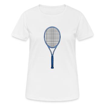 Raquette de tennis - T-shirt respirant Femme - blanc - Devant - AI Model Female 172 dark (172cm)