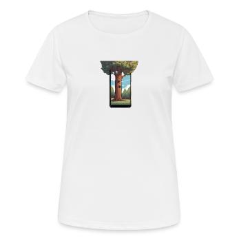 L’arbre des smartphones - L’environnement de votre téléphone ! - T-shirt respirant Femme - blanc - Devant - AI Model Female 172 dark (172cm)