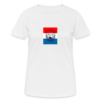 Pays-Bas - T-shirt respirant Femme - blanc - Devant - AI Model Female 172 dark (172cm)