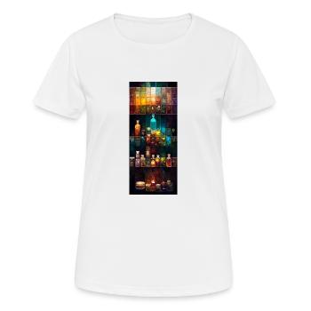 Potions alchimique - T-shirt respirant Femme - blanc - Devant - AI Model Female 172 dark (172cm)
