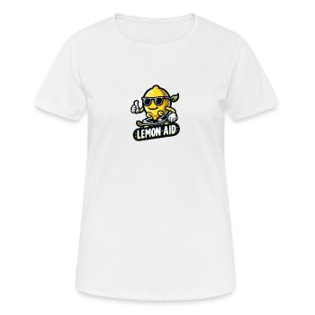 Lemon Aid - Frauen T-Shirt atmungsaktiv - Weiß - Vorne - AI Model Female 172 dark (172cm)