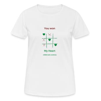 Mein Herz - Frauen T-Shirt atmungsaktiv - Weiß - Vorne - AI Model Female 172 dark (172cm)