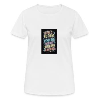 Remixxx - T-shirt respirant Femme - blanc - Devant - AI Model Female 172 dark (172cm)