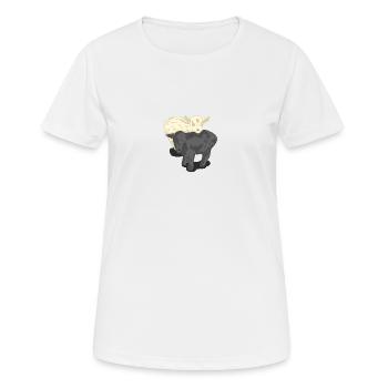 chèvres - T-shirt respirant Femme - blanc - Devant - AI Model Female 172 dark (172cm)