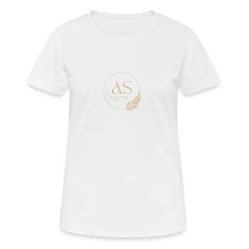 AS - Frauen T-Shirt atmungsaktiv - Weiß - Vorne - AI Model Female 172 dark (172cm)