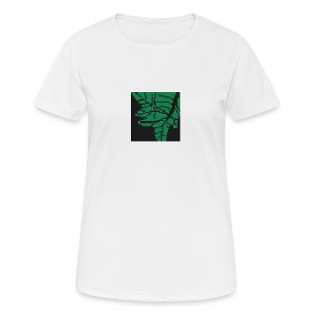 Feuille pixel art - T-shirt respirant Femme - blanc - Devant - AI Model Female 172 dark (172cm)