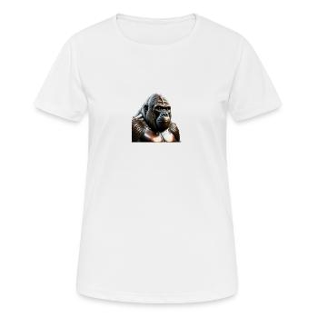 The Bronze Gorilla - Women's Breathable T-Shirt - white - Front - AI Model Female 172 dark (172cm)