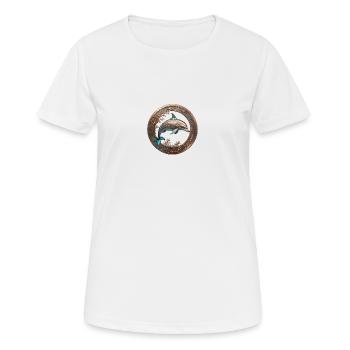 The Bronze Dolphin - Women's Breathable T-Shirt - white - Front - AI Model Female 172 dark (172cm)