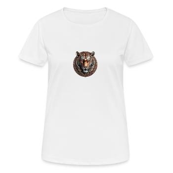 The Bronze Tiger - Women's Breathable T-Shirt - white - Front - AI Model Female 172 dark (172cm)