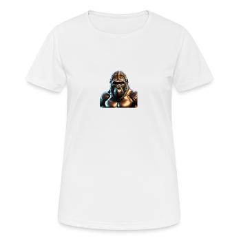 The Bronze Gorilla - Women's Breathable T-Shirt - white - Front - AI Model Female 172 dark (172cm)