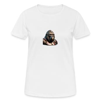 The Bronze Gorilla - Women's Breathable T-Shirt - white - Front - AI Model Female 172 dark (172cm)