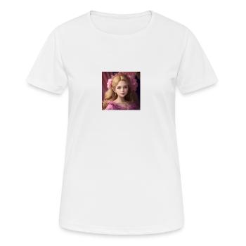 princesse blonde - T-shirt respirant Femme - blanc - Devant - AI Model Female 172 dark (172cm)