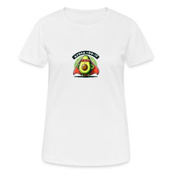 Avoca-Do-It - Frauen T-Shirt atmungsaktiv - Weiß - Vorne - AI Model Female 172 dark (172cm)