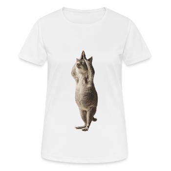 Chinchilla - Frauen T-Shirt atmungsaktiv - Weiß - Vorne - AI Model Female 172 dark (172cm)
