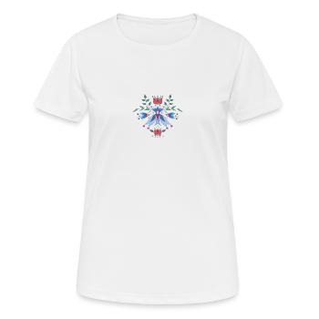 Fantasy Flower Arrangement - Women's Breathable T-Shirt - white - Front - AI Model Female 172 dark (172cm)