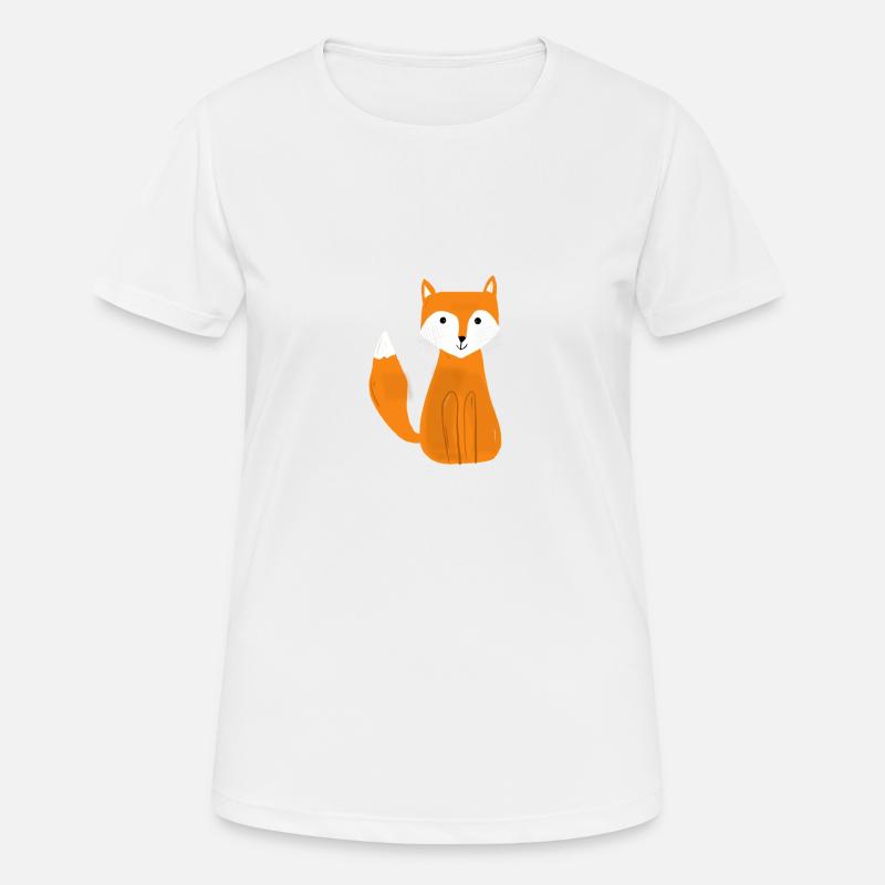 Fox - T-shirt respirant Femme - blanc