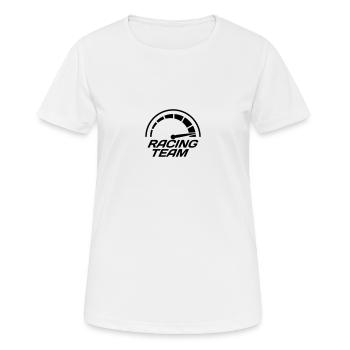 Racing team speedometer quick lawn - Women's Breathable T-Shirt - white - Front - AI Model Female 172 dark (172cm)