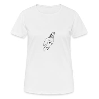 Boob Bird - T-shirt respirant Femme - blanc - Devant - AI Model Female 172 dark (172cm)