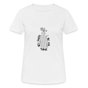 Hustler's Ambition Serie3 - Women's Breathable T-Shirt - white - Front - AI Model Female 172 dark (172cm)