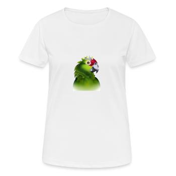 Illustration de perroquet - T-shirt respirant Femme - blanc - Devant - AI Model Female 172 dark (172cm)