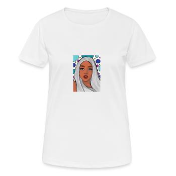 express yourself - Women's Breathable T-Shirt - white - Front - AI Model Female 172 dark (172cm)