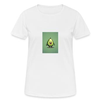 Pixelart Avocado - Frauen T-Shirt atmungsaktiv - Weiß - Vorne - AI Model Female 172 dark (172cm)