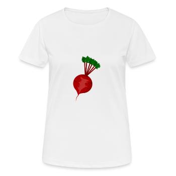 radish - Women's Breathable T-Shirt - white - Front - AI Model Female 172 dark (172cm)