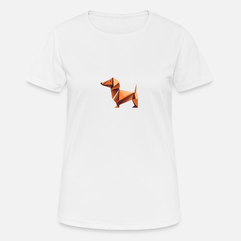 dachshund - Women's Breathable T-Shirt - white