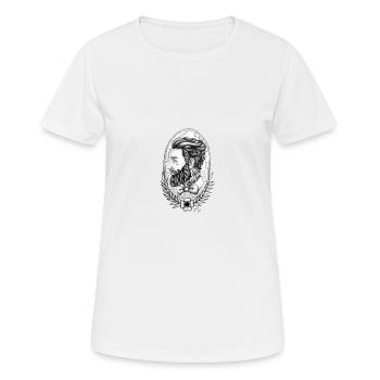 Bearded Men - Frauen T-Shirt atmungsaktiv - Weiß - Vorne - AI Model Female 172 dark (172cm)