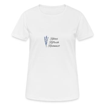 Relax Refresh Reconnect - Women's Breathable T-Shirt - white - Front - AI Model Female 172 dark (172cm)