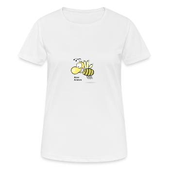 Emse Bremse - Frauen T-Shirt atmungsaktiv - Weiß - Vorne - AI Model Female 172 dark (172cm)