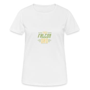 falknerei papa - Frauen T-Shirt atmungsaktiv - Weiß - Vorne - AI Model Female 172 dark (172cm)