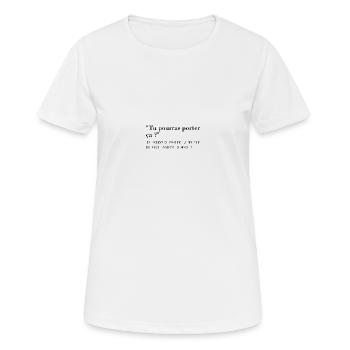 bébés du btp - T-shirt respirant Femme - blanc - Devant - AI Model Female 172 dark (172cm)