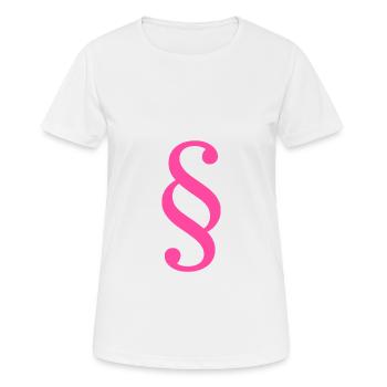 Droit Avocat Paragraphe Avocat Cour Droit - T-shirt respirant Femme - blanc - Devant - AI Model Female 172 dark (172cm)